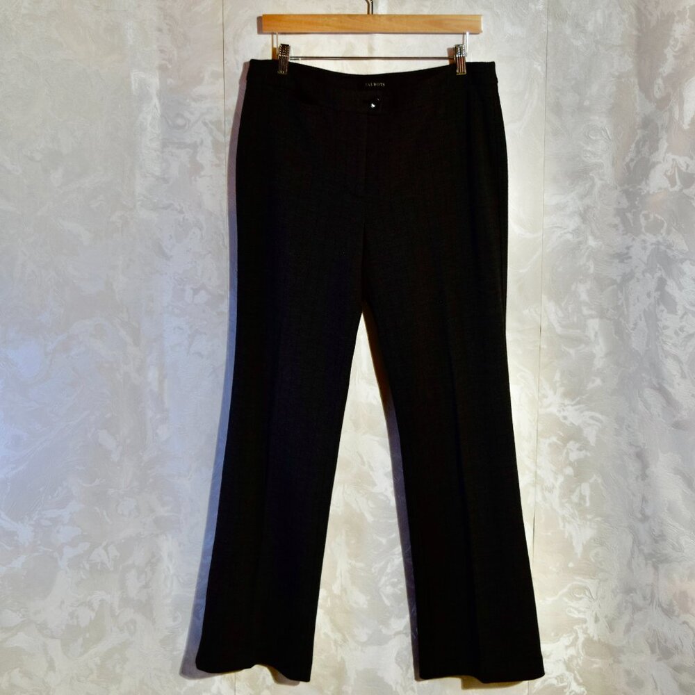 Talbots Black Straight Leg Dress Pants Career Trousers Size 10 - Picture 4 of 5